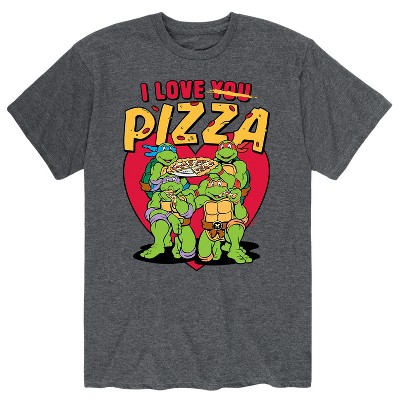 Men's - Teenage Mutant Ninja Turtles - I Love You Pizza Short Sleeve Graphic T-Shirt