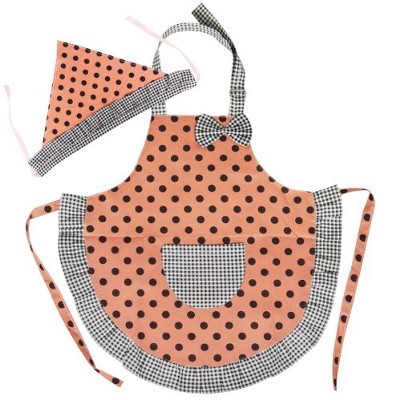 Wrapables Cutie Little Helper Kids Matching Apron & Hat Set