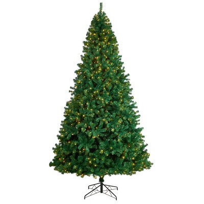 Nearly Natural 11-ft Northern Tip Artificial Christmas Tree with 1000 Clear LED Lights and 2720 Bendable Branches