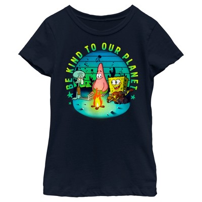 Girl's SpongeBob SquarePants Be Kind to Our Planet T-Shirt