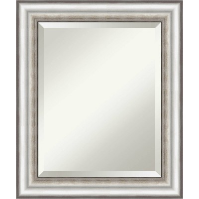 Salon Framed Bathroom Vanity Wall Mirror Silver - Amanti Art