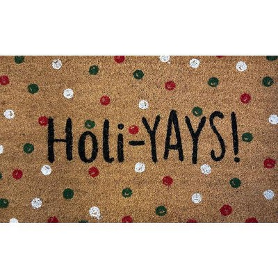 Briarwood Lane Christmas Coir Doormat 30x18 Holi Yays For Christmas Coir Doormat