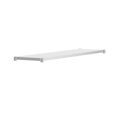Flash Furniture Galvanized Under Shelf for Prep and Work Tables - Adjustable Lower Shelf for Stainless Steel Tables