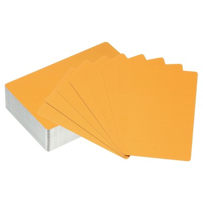 Unique Bargains Metal Blank Laser Engrave Printable DIY Name Cards 100 Pcs