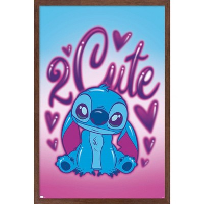 Trends International Disney Lilo and Stitch - 2 Cute Framed Wall Poster Prints