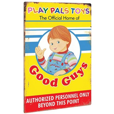 Trick Or Treat Studios Child's Play 2 Play Pals 12 x 18 Inch Metal Sign Prop