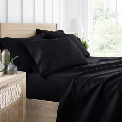 Solid 6 Piece Sheet Set - Ultra Soft, Easy Care - Becky Cameron (Extra Pillow Cases!)