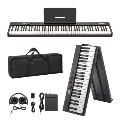 Whizmax Portable Piano Keyboard 88 Keys for Beginner,Full Size Digital Piano with Sustain Pedal,Headphones, Handbag, Bluetooth, USB MIDI