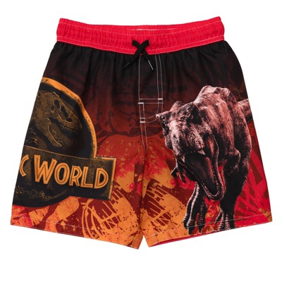 Jurassic World Park Dinosaur UPF 50+ Swim Trunks Bathing Suit