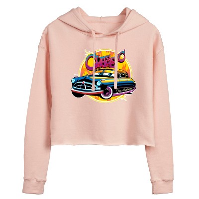 Women's - Disney - Classic Doc Hudson Car Show Ready Cropped Graphic Hoodie