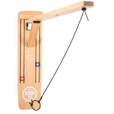 GoSports Hook 21 Wall Mounted Ring Swing Game with Foldable Arm