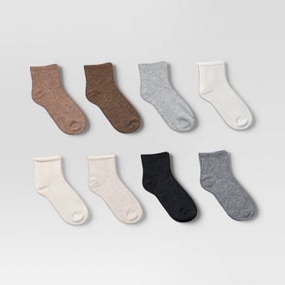 Women's Ribbed 8pk Ankle Socks - Dealworthy™ 4-10