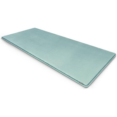 MICRODRY SoftLux Classic Solid Memory Foam Bath Mat/Runner with Skid Resistant Base