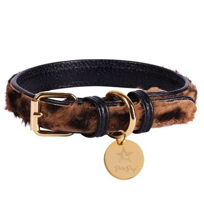 PoisePup – Luxury Pet Dog Collar – Soft Premium Italian Leather Padded Adjustable Collar for Small, Medium and Large Dogs - Wildest One