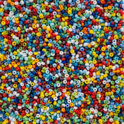 John Bead 500g 10/0 Opaque Matte Assorted Czech Glass Seed Beads for Jewelry Bracelet Necklace Making