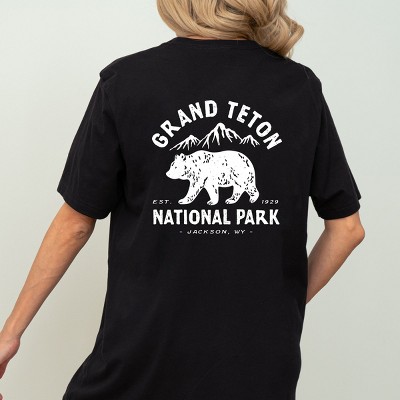 Simply Sage Market Vintage Grand Teton National Park Front And Back Short Sleeve Tee