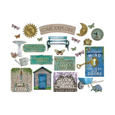 Eureka Curiosity Garden Gallery Wall Bulletin Board Set