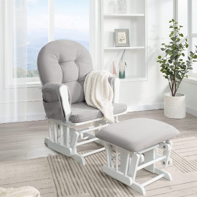 Home Imports Emporium Nursery Glider and Ottoman Set for Breastfeeding