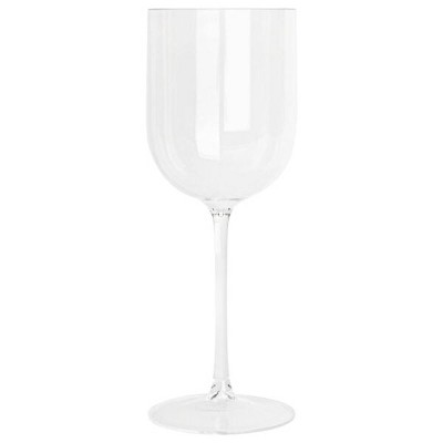 Posh Setting 12 oz Clear Plastic Disposable Stemmed Wine Cup - 5 Pack