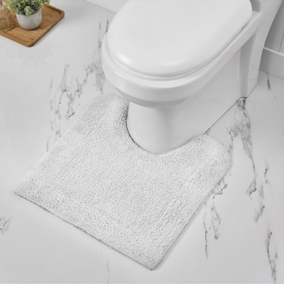 Edge Bath Rug 100% Premium Cotton Tufted Weave Design Solid Reversible Bathroom Rug - Super Water Absorbent & Machine Washable Bathmat