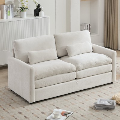 KWPZQEB Chenille Oversized Armchair, Modern Lounge Sofa Chair, Upholstered Mid-Century Reading Sofa, Accent Chairs for Living Room & Bedroom
