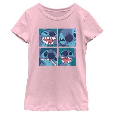 Girl's Lilo & Stitch Cute Portraits T-Shirt