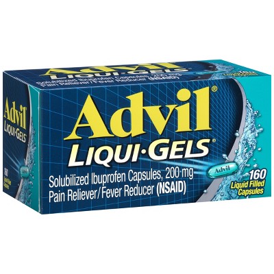 Advil Liqui-Gels Pain Reliever/Fever Reducer Liquid Filled Capsules - Ibuprofen (NSAID)