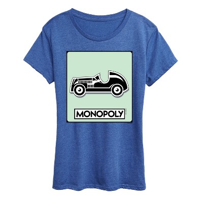 Women's - Monopoly - Car Game Token Short Sleeve Graphic T-Shirt