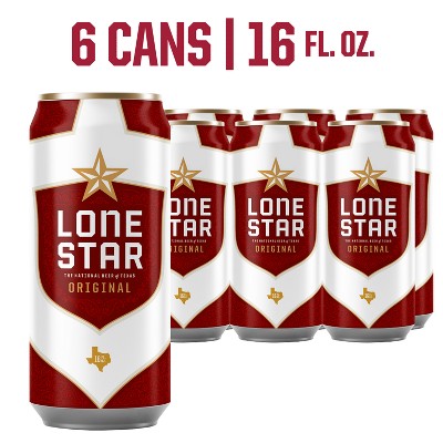 Lone Star Beer - 6pk/16 fl oz Cans