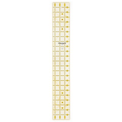 Omnigrid 3-1/2" x 24" Rectangle Quilting and Sewing Ruler: 24" Sewing Tool, Omnigrid Rulers, 3.5" Width