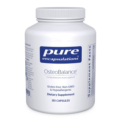 Pure Encapsulations OsteoBalance - Hypoallergenic Supplement to Promote Calcium Absorption and Enhance Healthy Bone Mineralization* - 351 Capsules