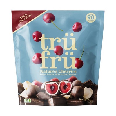 Tru Fru White & Dark Chocolate Frozen Whole Cherries   - 8oz