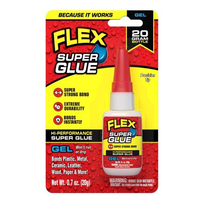 Flex Seal Family of Products Flex Super Glue High Strength Super Glue 20 gm (Case of 8)