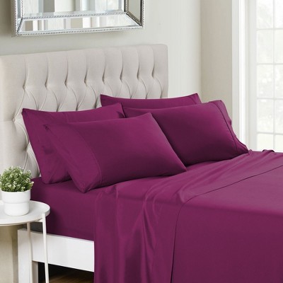 6 Piece Sheet Set, Deluxe Ultra Soft 1500 Series, Double Brushed Microfiber by Sweet Home Collection®