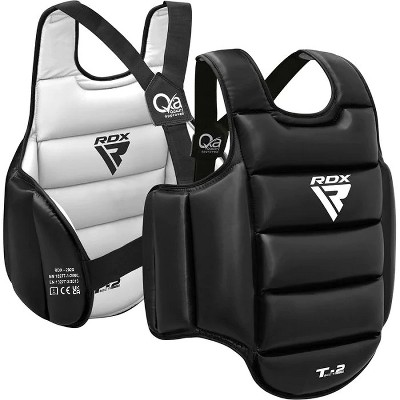 RDX Sports T2 Reversible Chest Guard Body Protector Premium Quality For Sparring, Martial Arts, Kickboxing, Taekwondo, Karate - Red/Blue - S/M