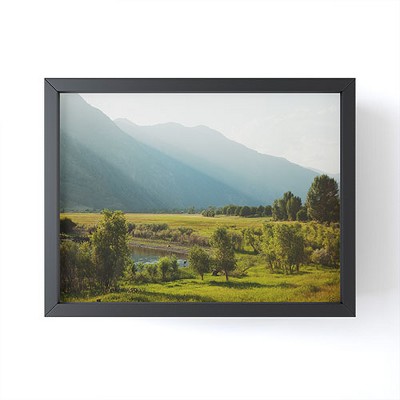 Kevin Russ Wading Deer Framed Mini Print - Society6