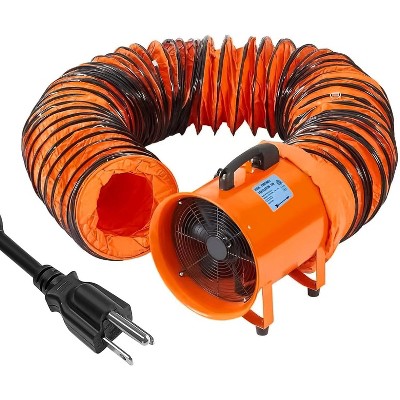 Acekool 12 Inch Utility Blower Fan with 16.4 FT Duct, 3500 CFM, 3500 RPM, Heavy Duty, Low Noise, Portable Ventilation for Workshop & Confined Space