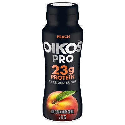 Oikos Pro Fat Free Peach Cultured Dairy Drink - 23 Protein 7 fl oz