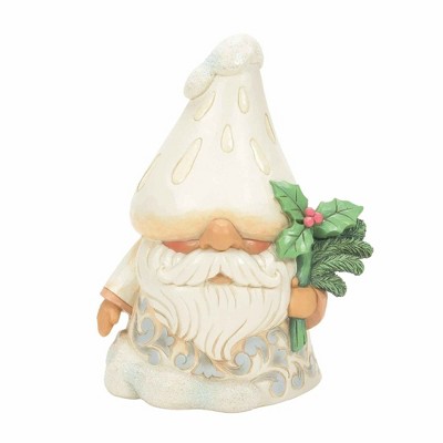 Jim Shore 5.5 Inch Winter's Fun Guy , Mushroom Holly Christmas (1PC)