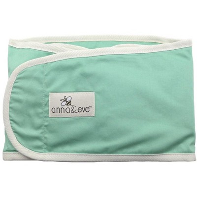 Anna & Eve - Swaddle Strap, Adjustable Arms-Only Baby Swaddle, 100% Cotton, Prevents Overheating - Large Size Fits Chest 16 to 20.5 - Aqua