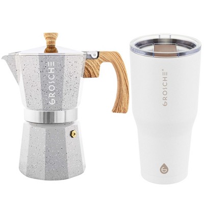 GROSCHE Milano Stovetop Espresso Maker Moka Pot Home Espresso Coffee Maker