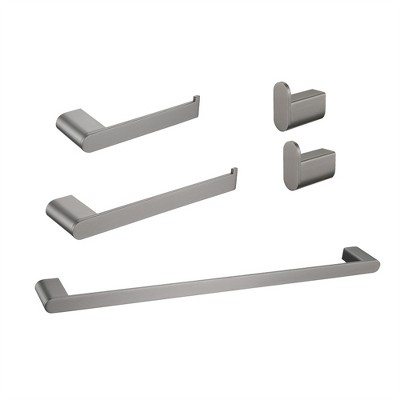 Tramull 5-Piece Premium Bathroom Hardware Set, Rustproof, Multi-Room Use with Mounting Hardware Included