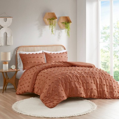 Intelligent Design Elise Clip Jacquard Duvet Cover Set