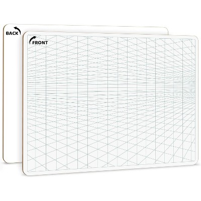 SCRIBBLEDO 2 Point Perspective Grid 11”x14” Dry Erase Board