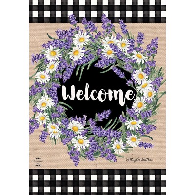 Briarwood Lane Garden Flag 12x18 For Outdoor Lavender and Daisies Spring For Spring Garden Flag Flags For Outside