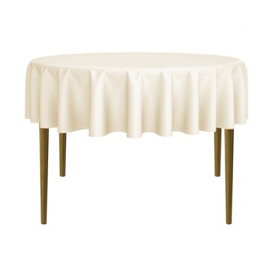 Lann's Linens 10-Pack Polyester Fabric Tablecloth for Wedding, Banquet, Restaurant - Round