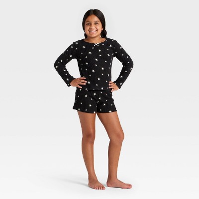 Girls' 2pc Long Sleeve Waffle Knit Pajama Set - Cat & Jack™