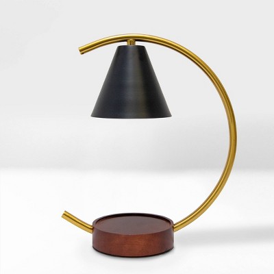 Sparoom Candle Lamp Warmer Moon Black Metal Shade: Electric Wax & Fragrance Melter for Home Decor