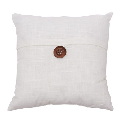 C&F Home Envelope Pillow, GET with Three Wood Buttons Includes Insert