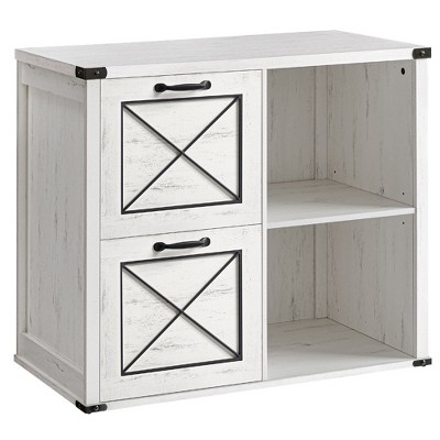 VASAGLE Lateral File Cabinet, Filing Cabinet with 2 Drawers, Printer Stand, 2 Open Compartments